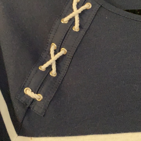 Ralph Lauren Medium navy white striped dress - Picture 5 of 5